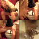 Josie tries a new technique and straddles her toilet while shitting - allowing us to see her long, monstrous turds descend into the toilet below. This video is presented in 720P, high-definition! 900MB, MP4 file. 40 minutes.